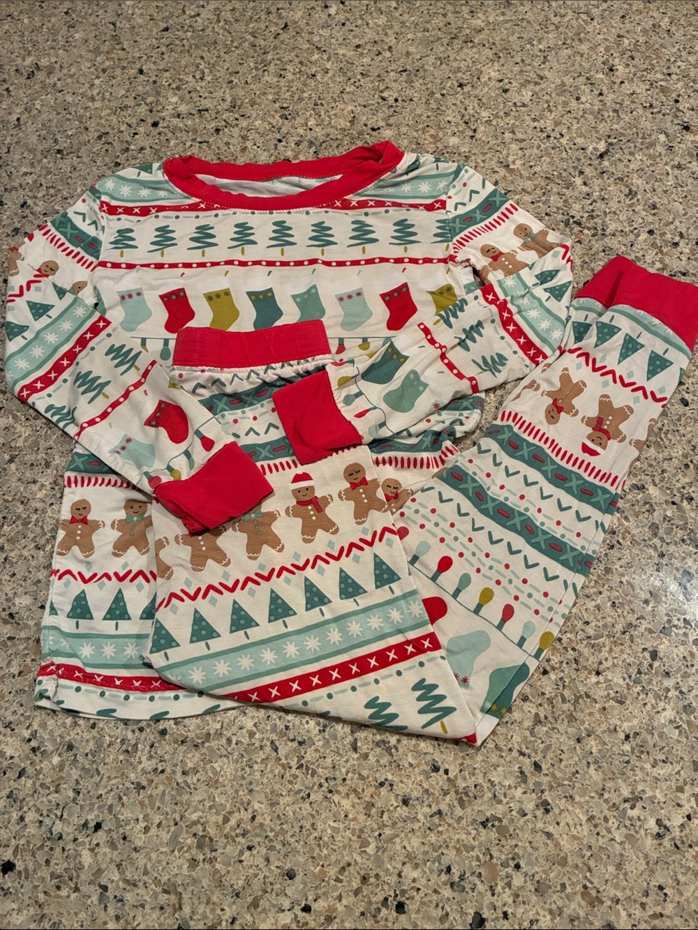 3T Little Sleepies Holiday Fair Isle Pajamss